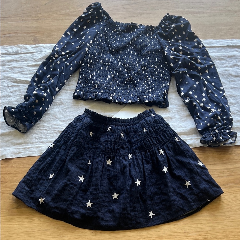Starry Night Kids Skirt and top